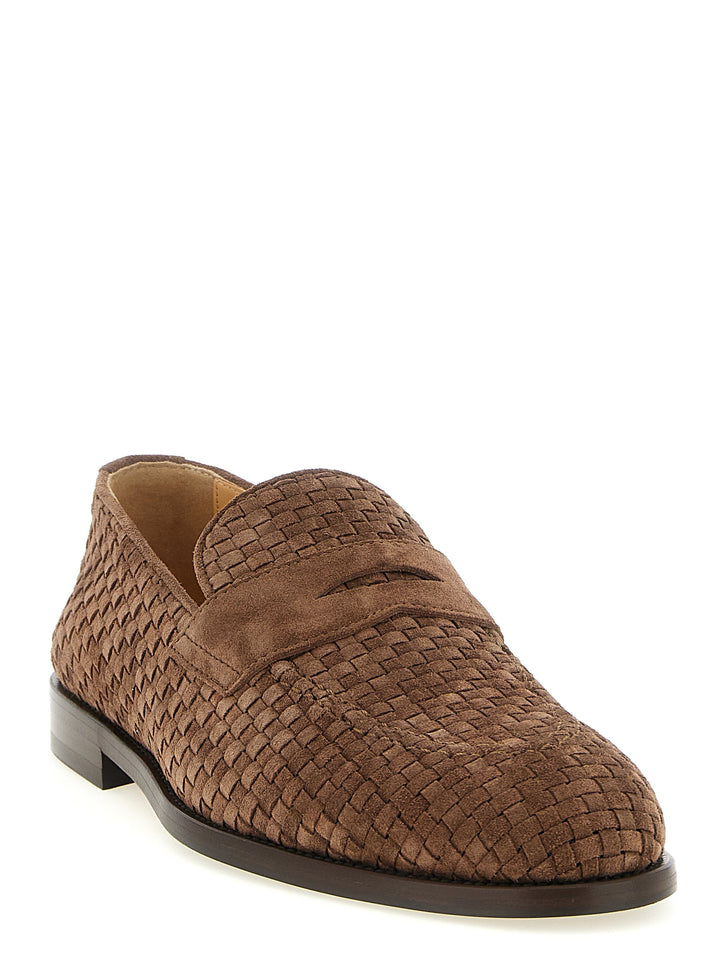 Brunello Cucinelli Brune Loafers i Kalveskinn