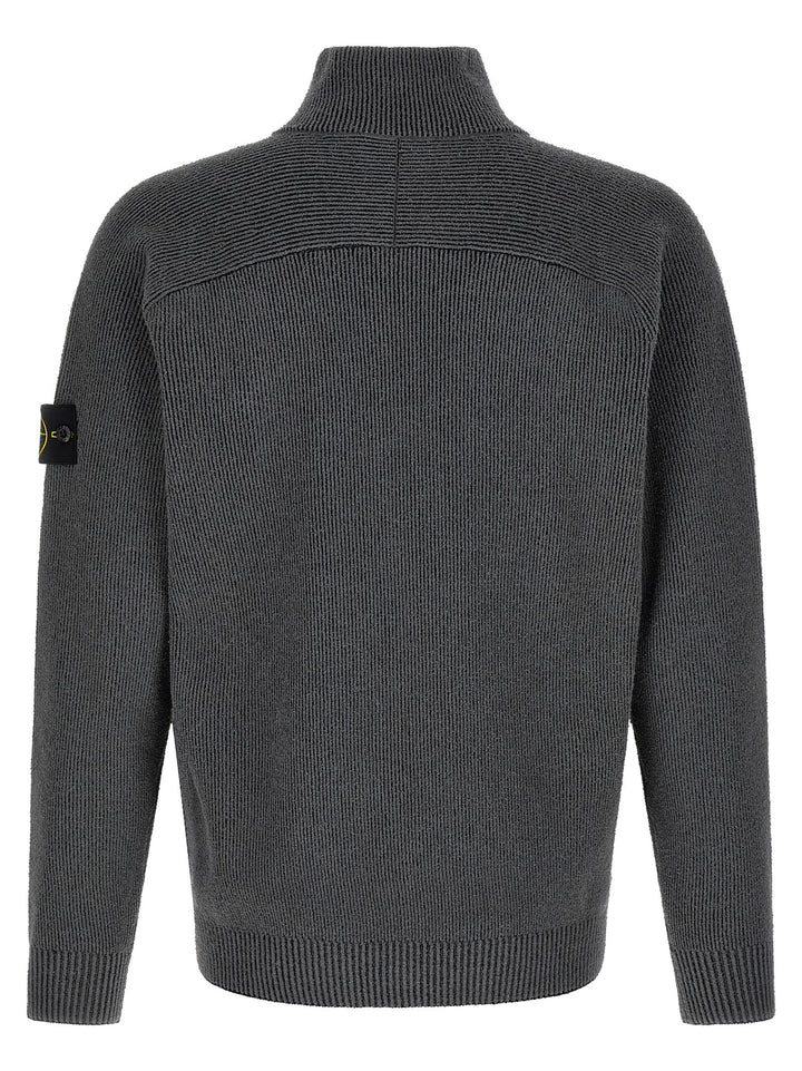 Stone Island Grå Bomullscardigan
