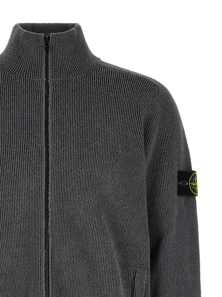 Stone Island Grå Bomullscardigan