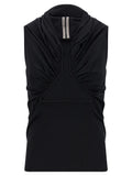 Rick Owens Black Cotton Tank Tops