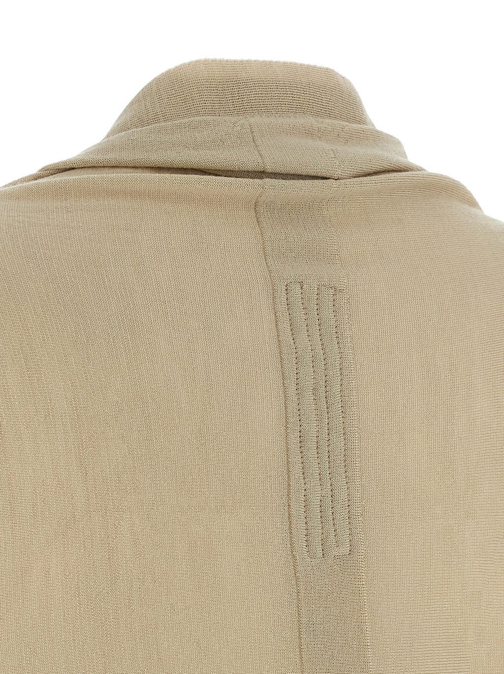 Rick Owens Beige Wool Cardigan