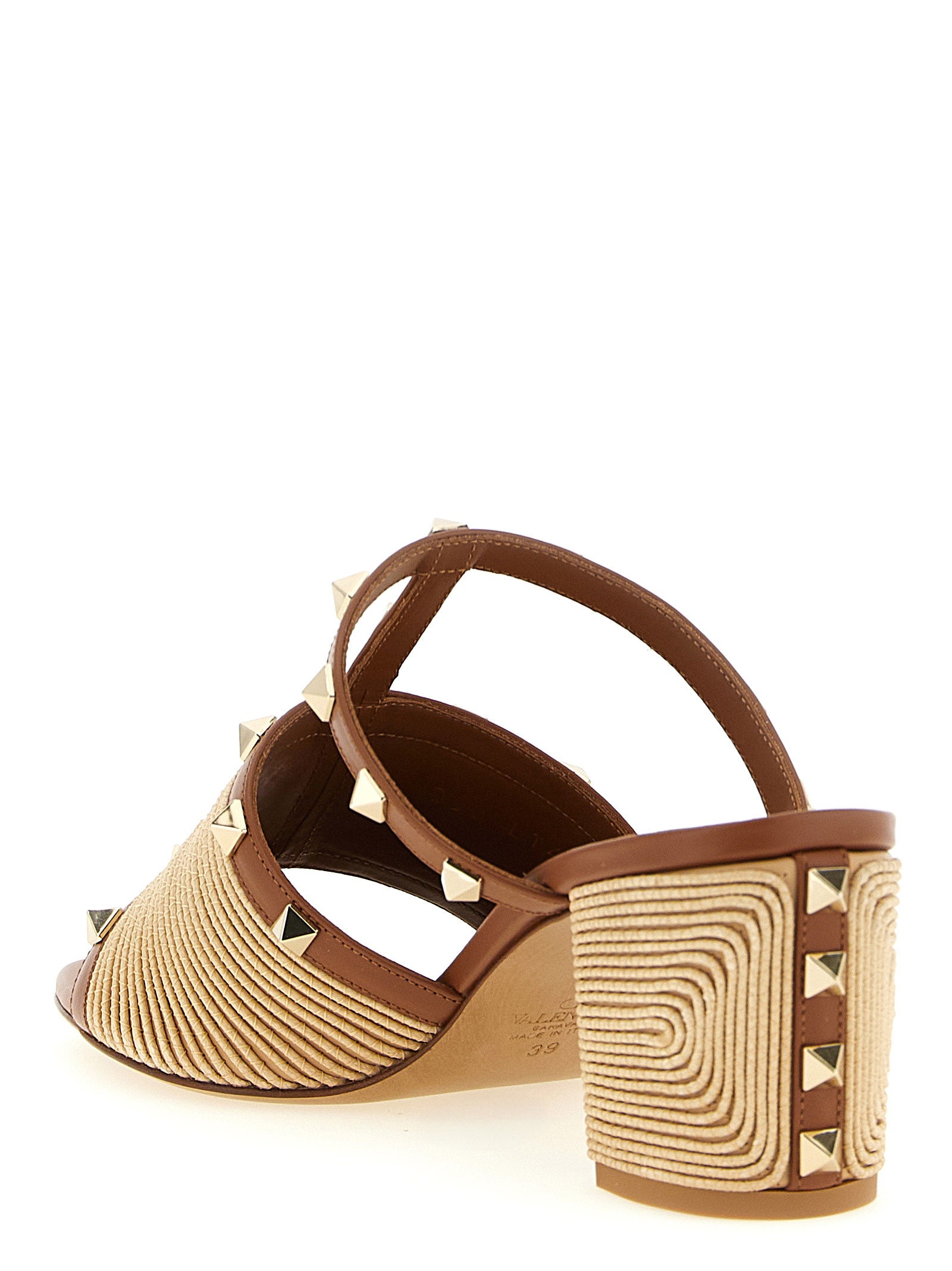 Brown Calfskin Flat Sandals