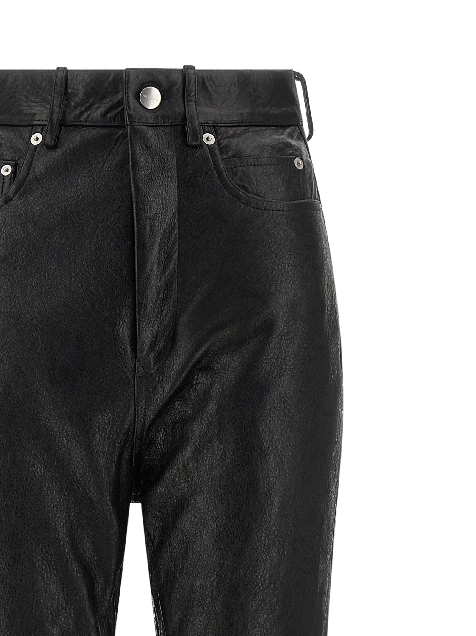 Black Lamb Leather Pants