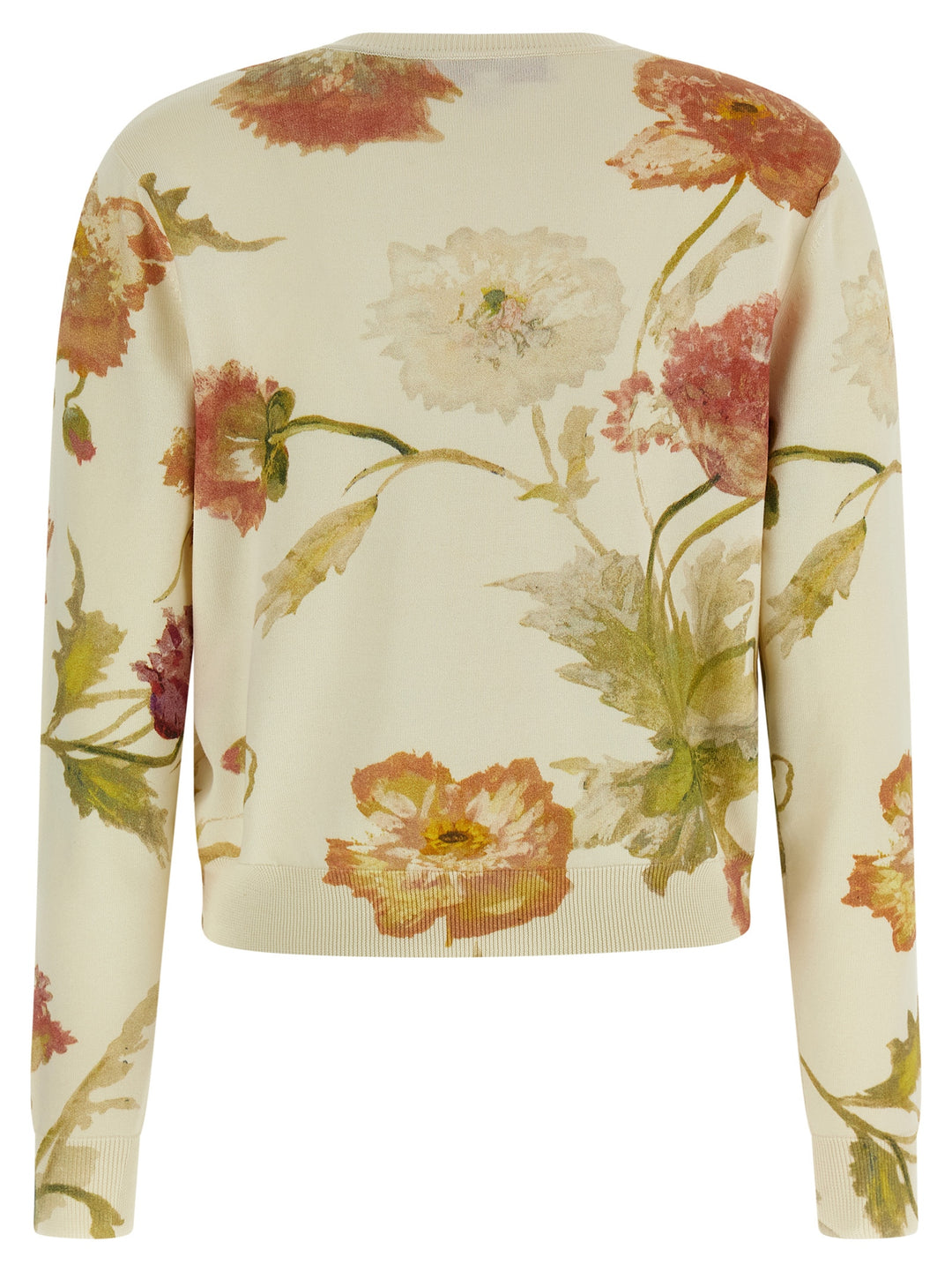 Carolina Herrera Hvit Silke Cardigan