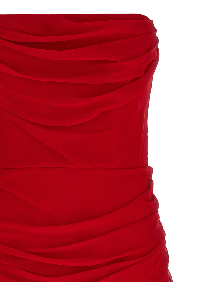 Carolina Herrera Flerfarget Midi-kjole i Silke