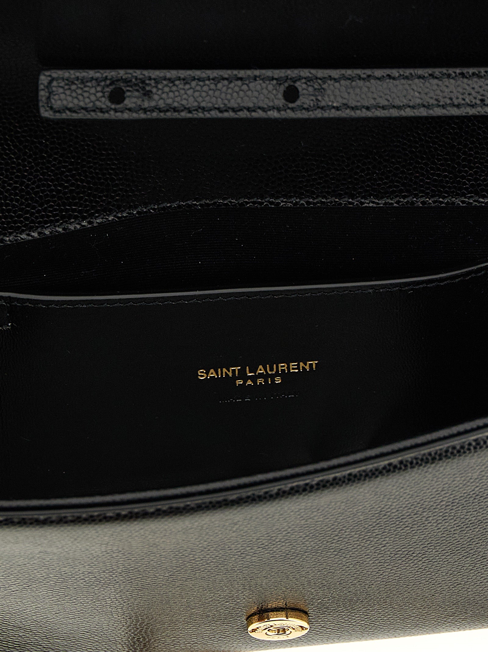 Black Calfskin Clutch Bag