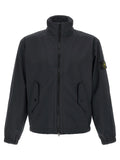 Stone Island Blue Polyester Shell Jacket