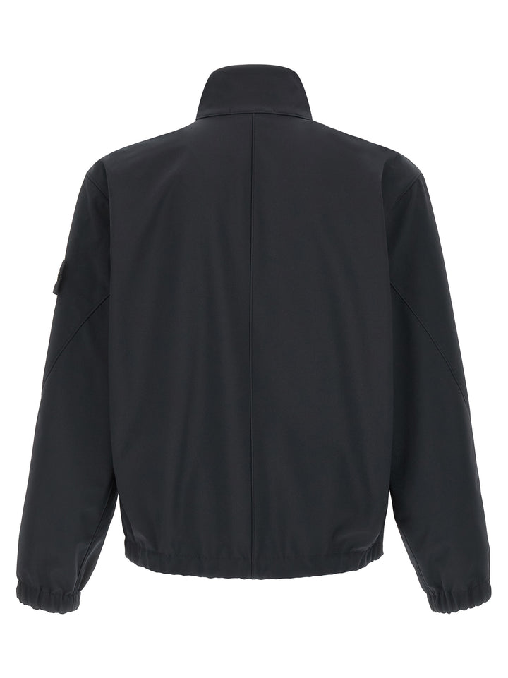Stone Island blå polyester skalljakke