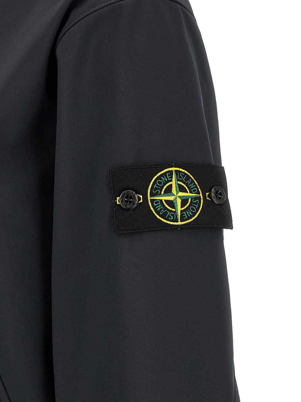 Stone Island Blue Polyester Shell Jacket