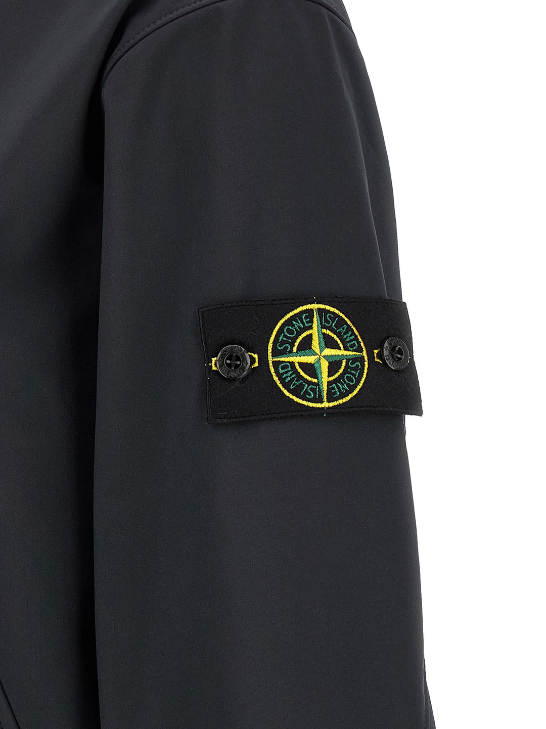 Stone Island blå polyester skalljakke
