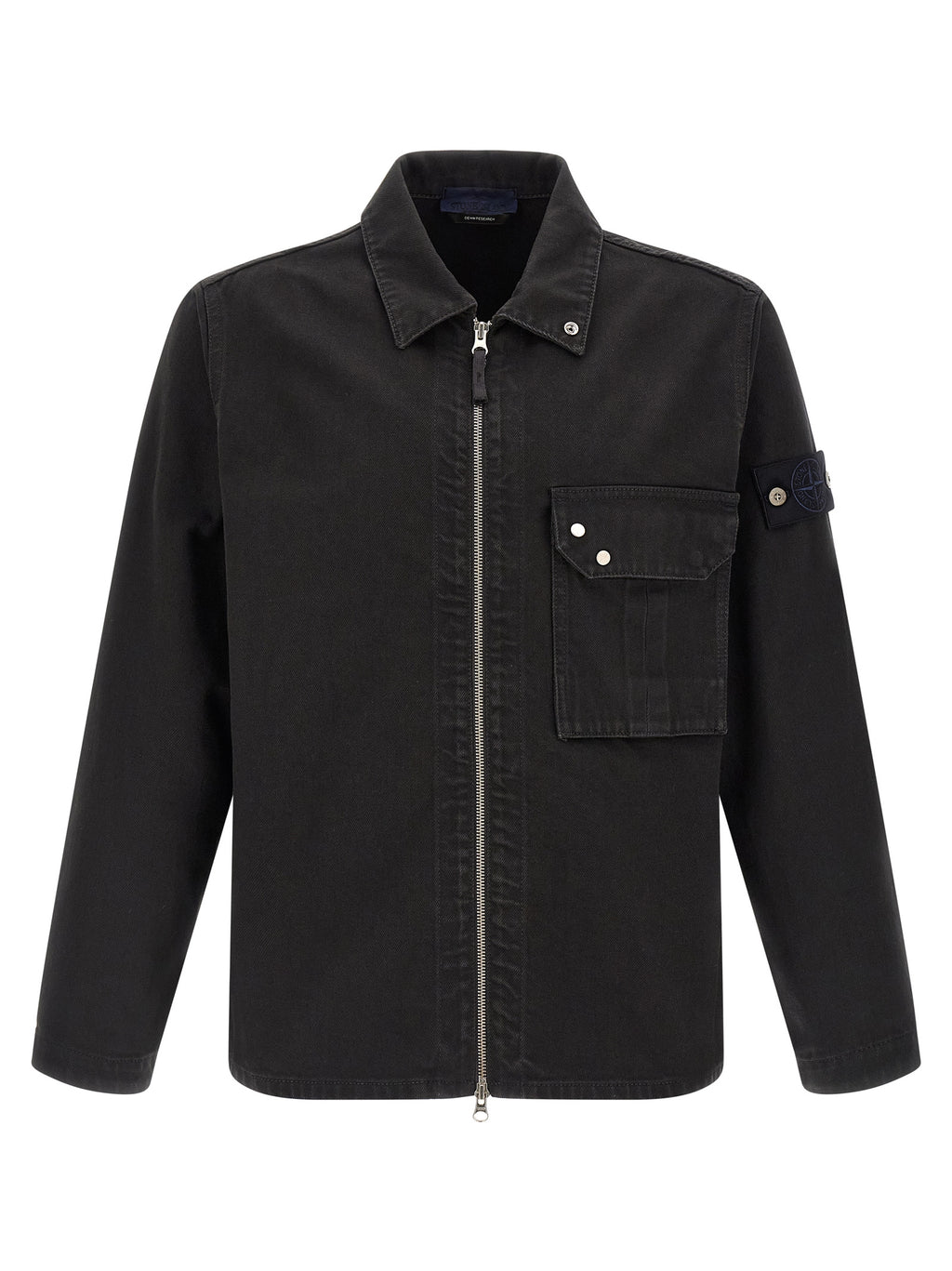 Stone Island Black Cotton Blouse