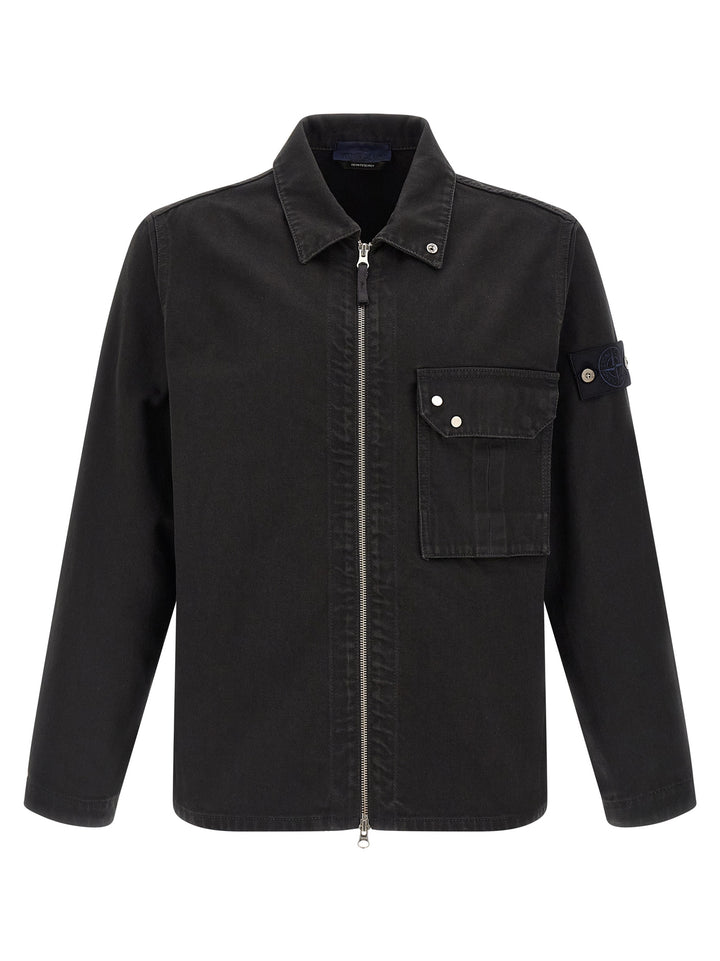 Stone Island svart bomullsbluse