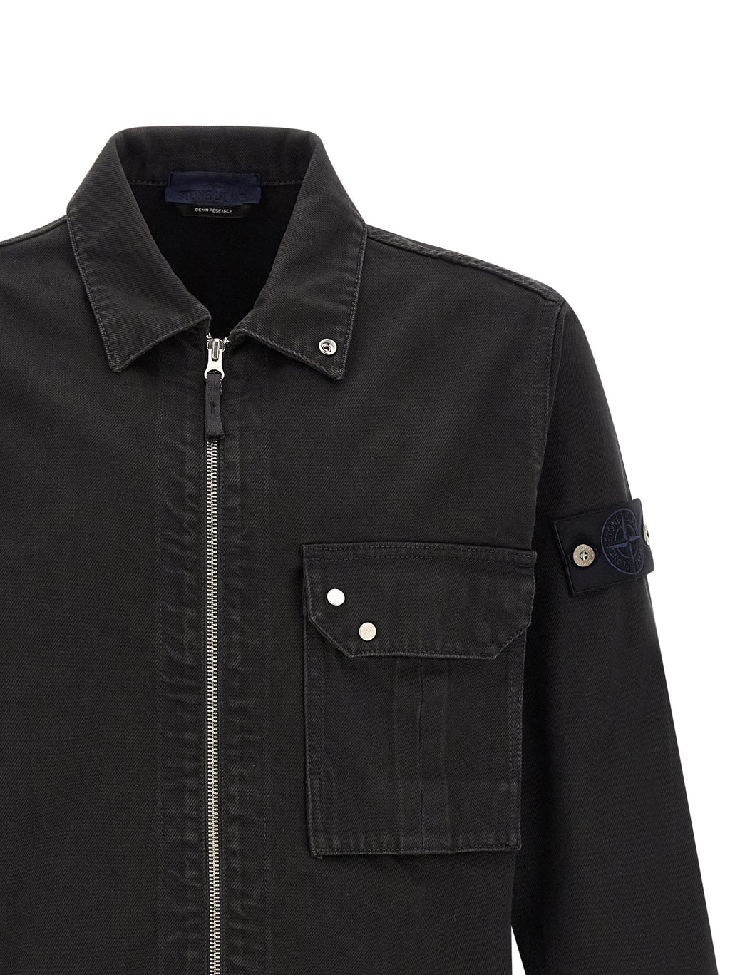 Stone Island Black Cotton Blouse