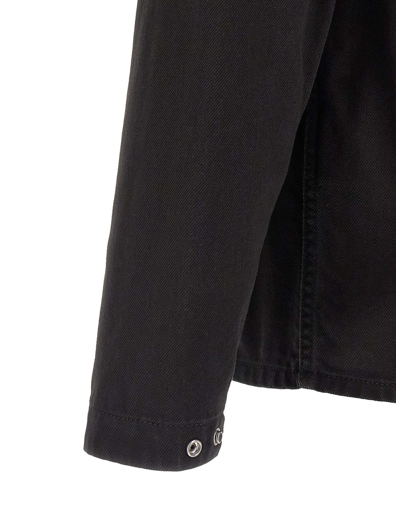 Black Cotton Blouse for Women Casual Elegant Style front view