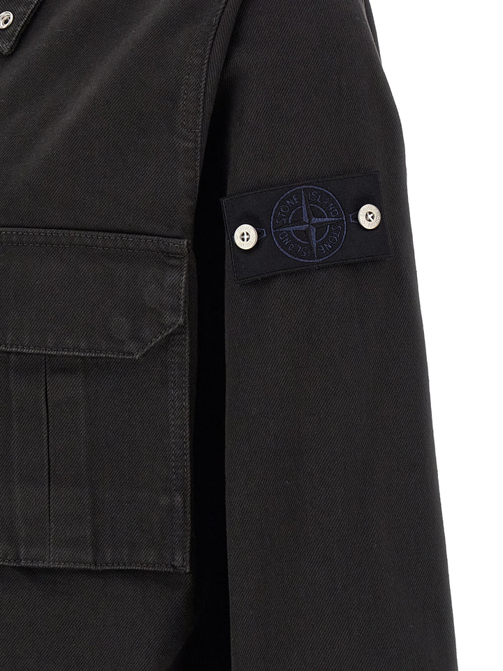 Stone Island svart bomullsbluse