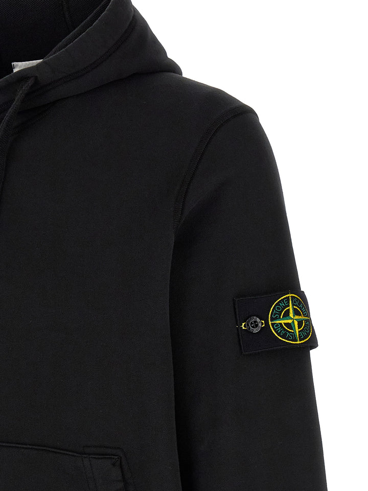 Stone Island Svart Bomullsgenser