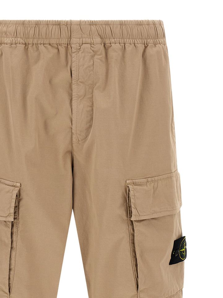 Stone Island Beige Cargo-bukse i bomull