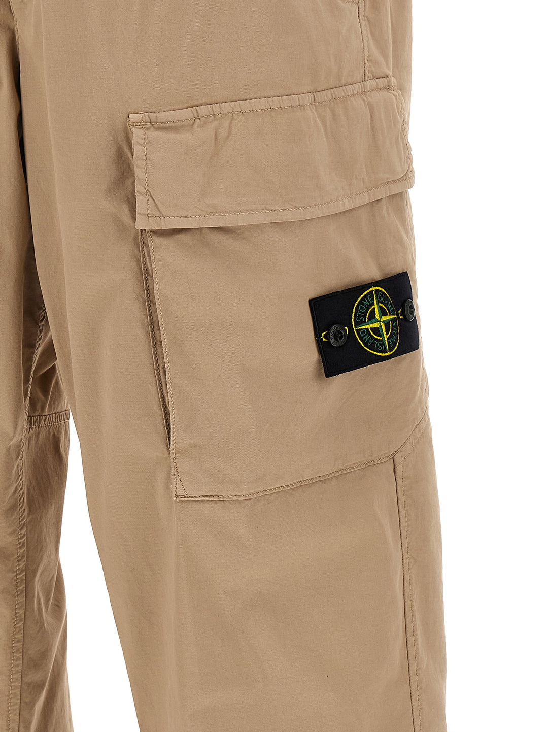 Stone Island Beige Cargo-bukse i bomull
