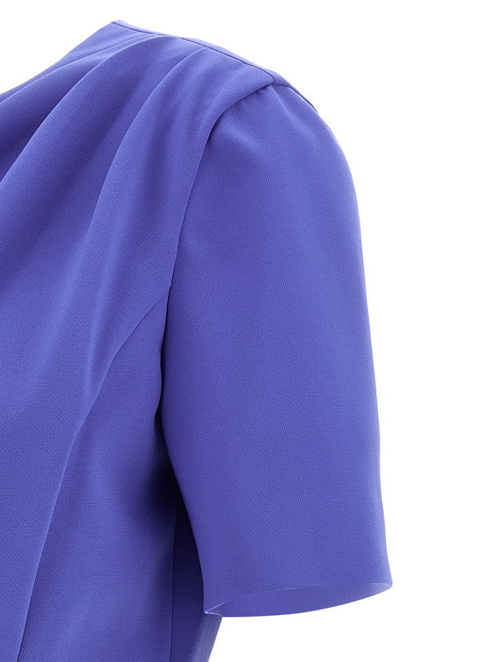 Carolina Herrera blå midikjole i polyester