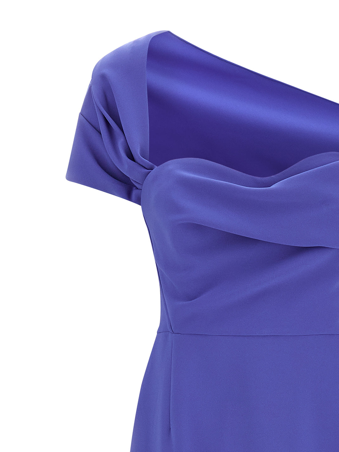 Carolina Herrera blå polyester lang kjole