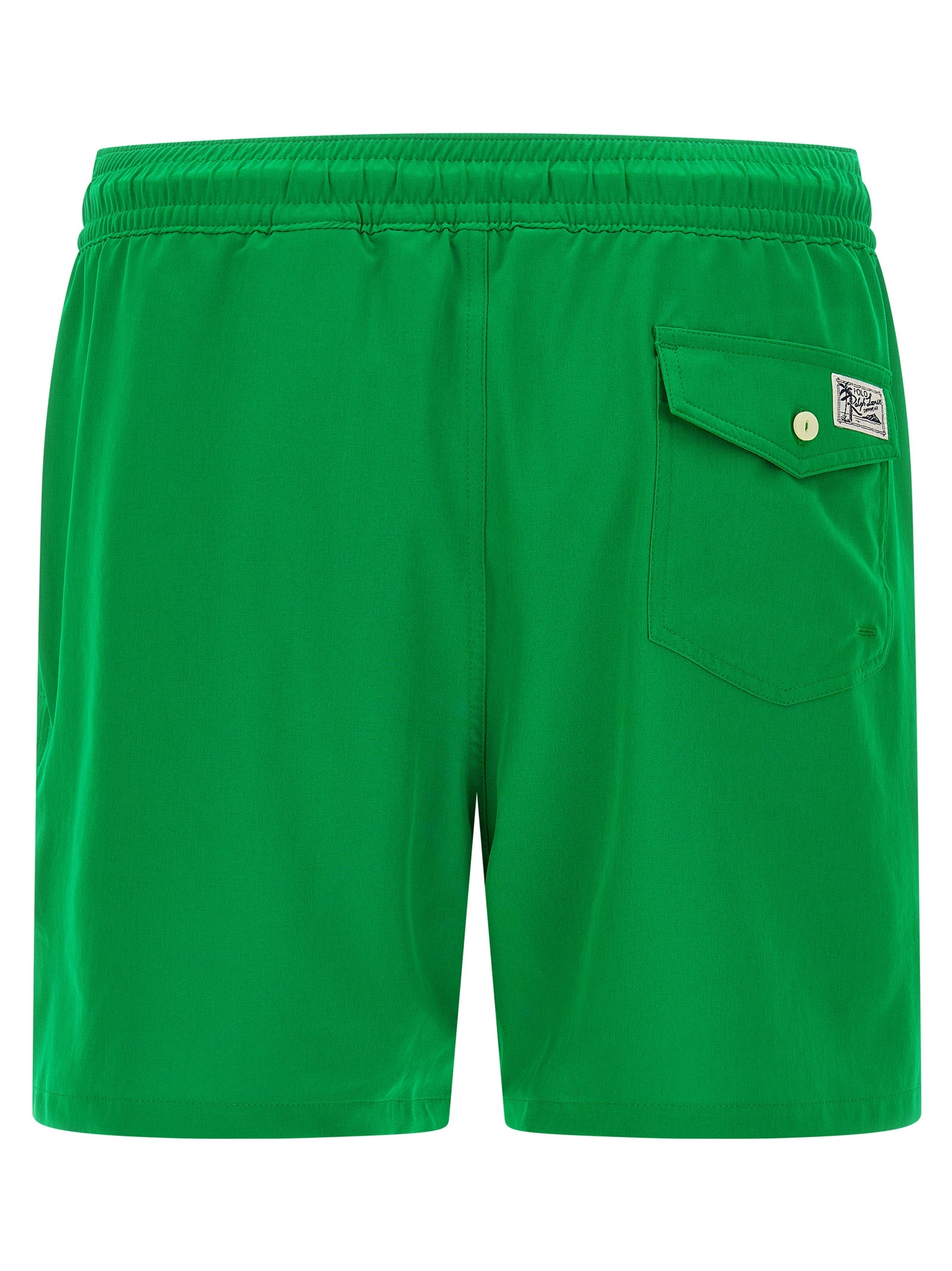 Bicolor Polyester Swim Shorts