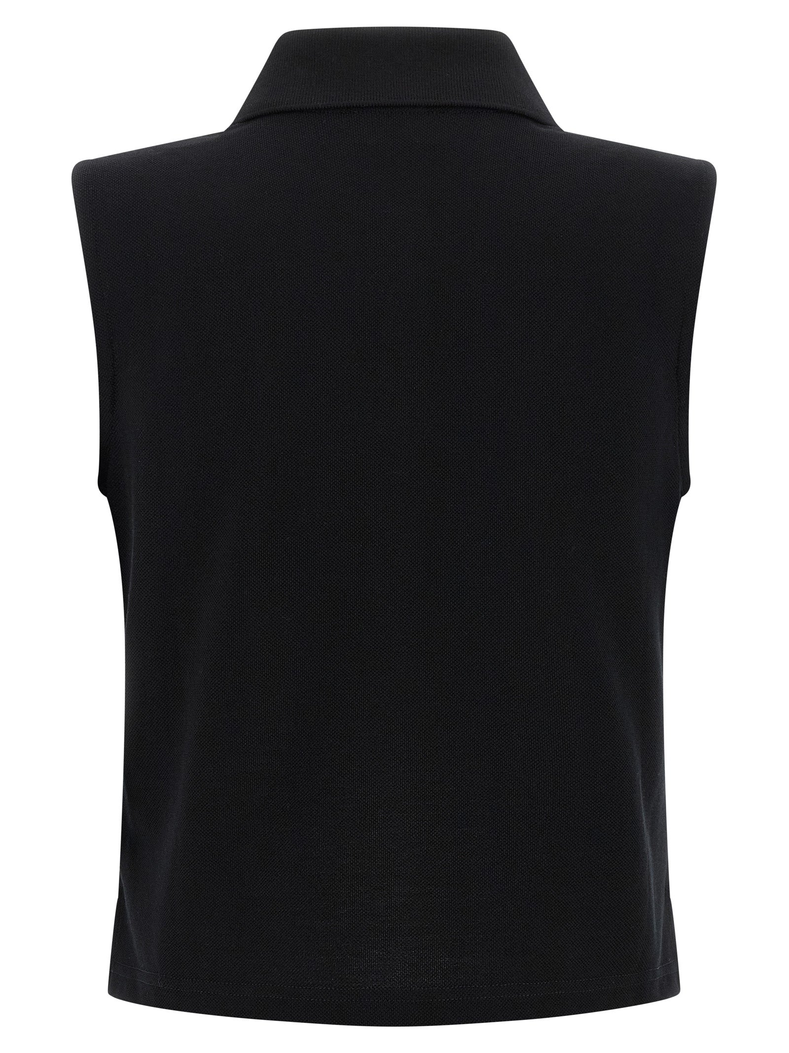 Black Cotton Polo Shirt