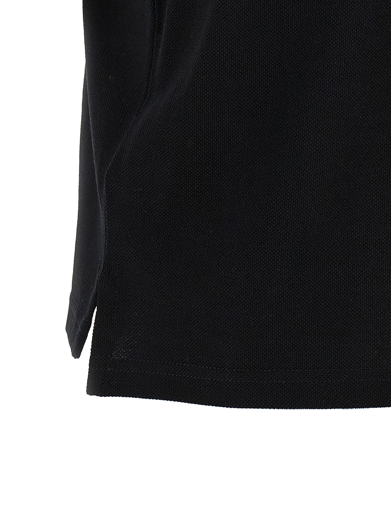 Black Cotton Polo Shirt