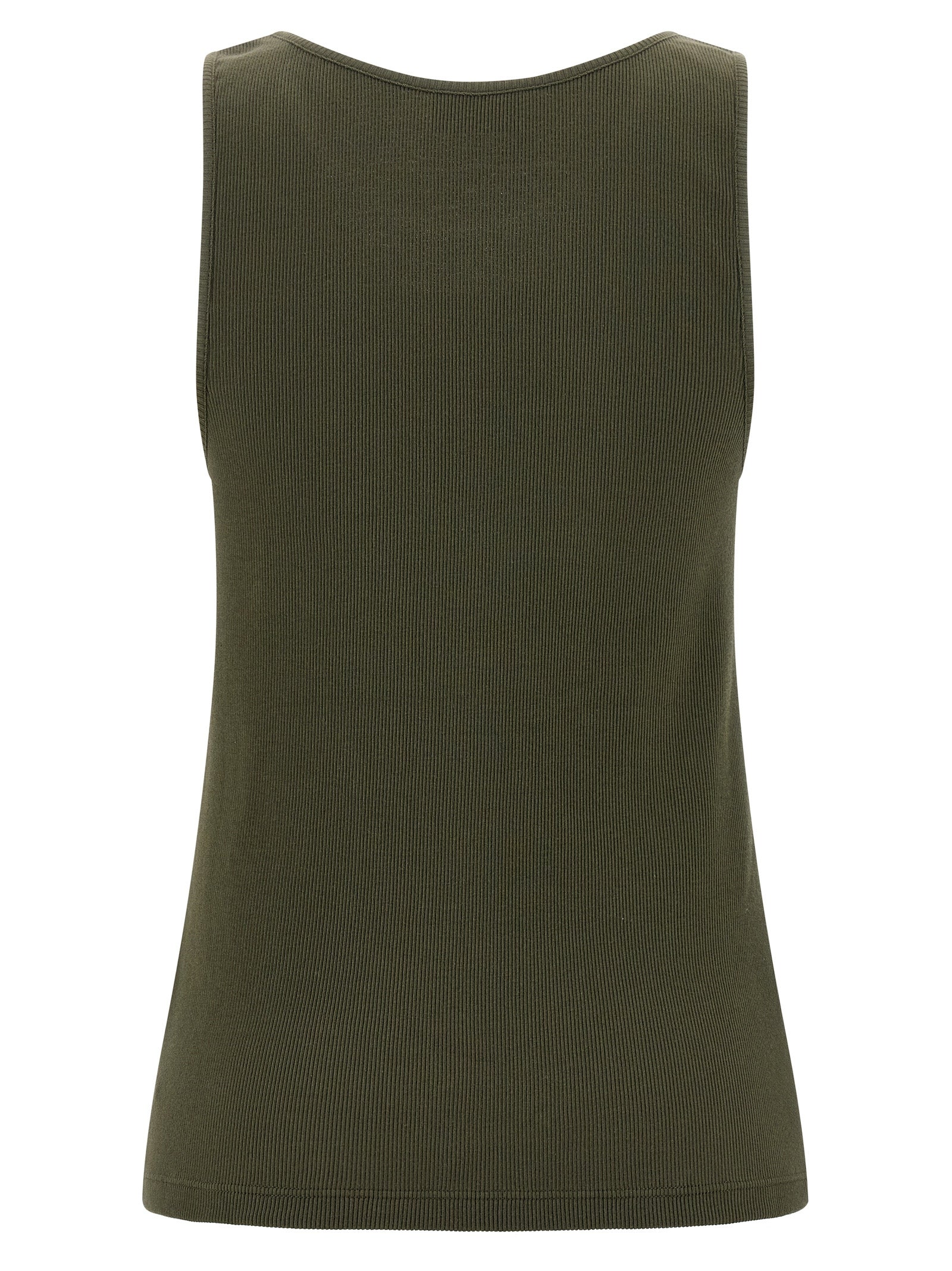 Saint Laurent Bicolor Cotton Tank Tops