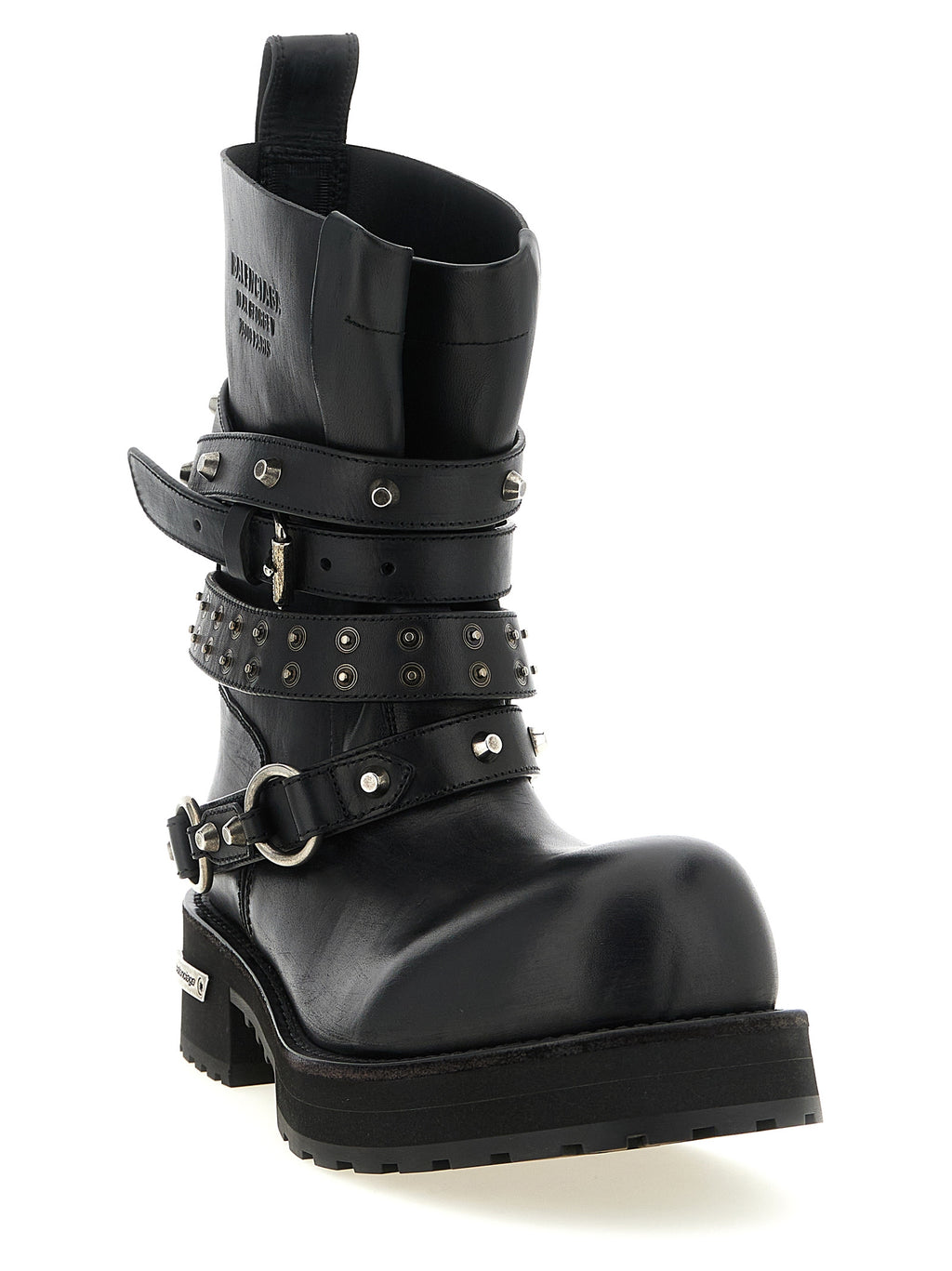 Balenciaga Black Calfskin Ankle Boots