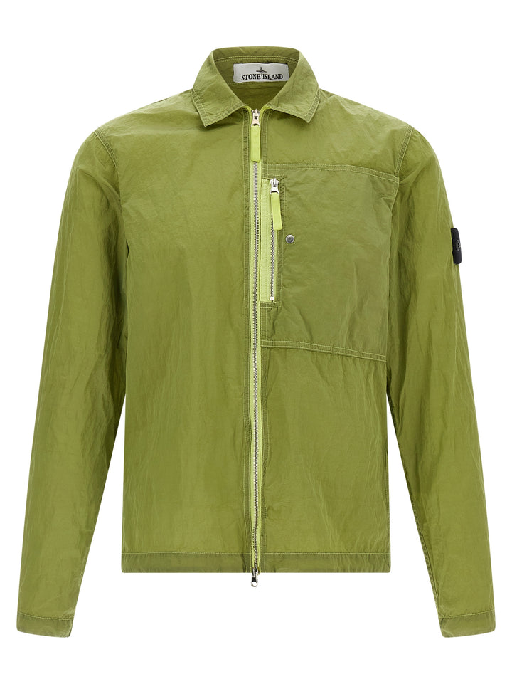 Stone Island Bicolor Polyamid Bluse