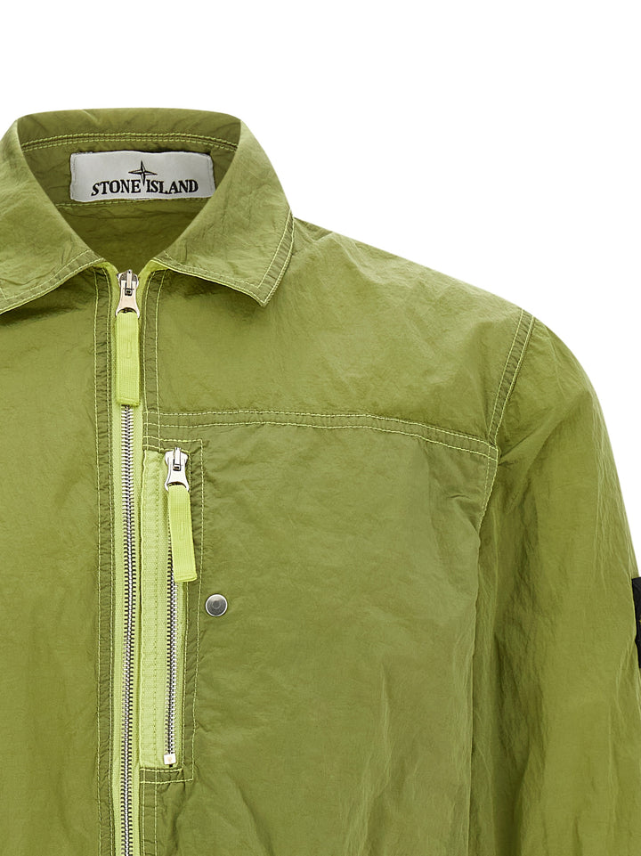Stone Island Bicolor Polyamid Bluse