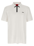 Hugo Boss White Cotton Polo Shirt