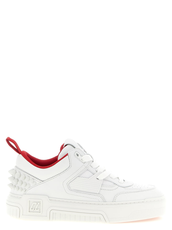 Christian Louboutin hvite sportssko i kalveskinn