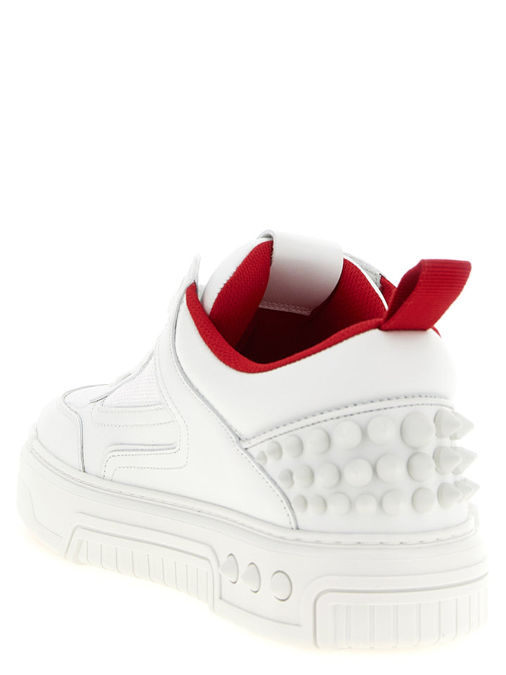 Christian Louboutin hvite sportssko i kalveskinn