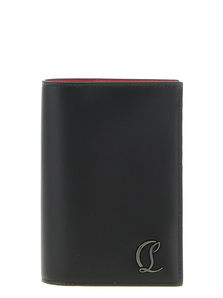 Christian Louboutin Lommebok i sort kalveskinn