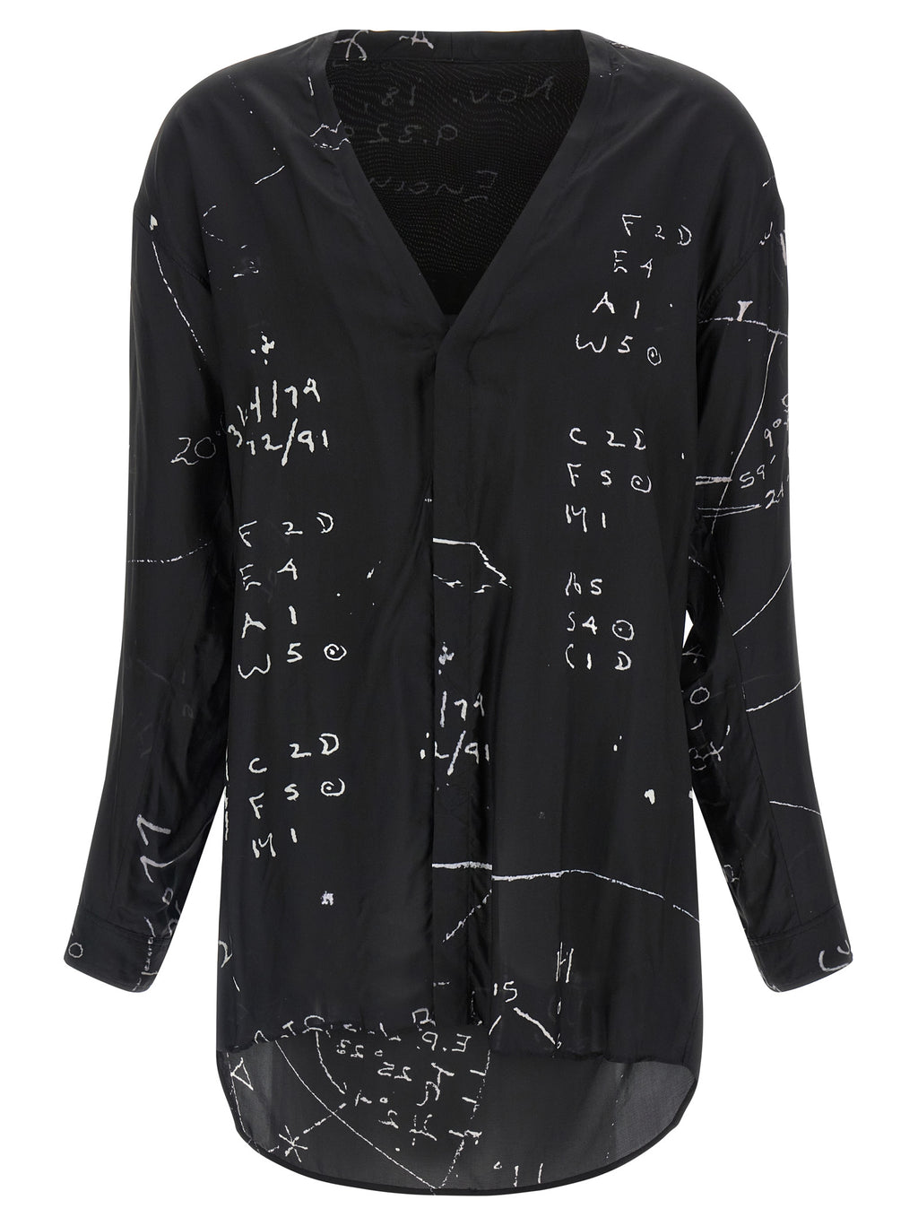 Rick Owens Black Viscose Blouse