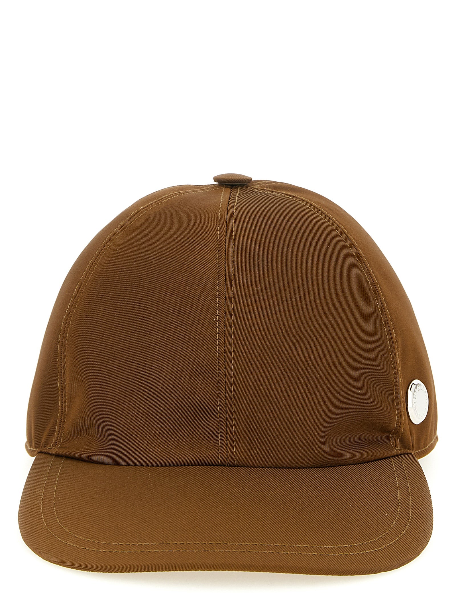 Stella McCartney brun bomullscap (baseballcap)