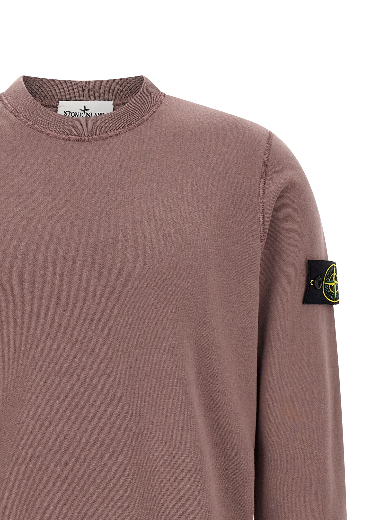 Stone Island Purple Cotton Sweatshirt