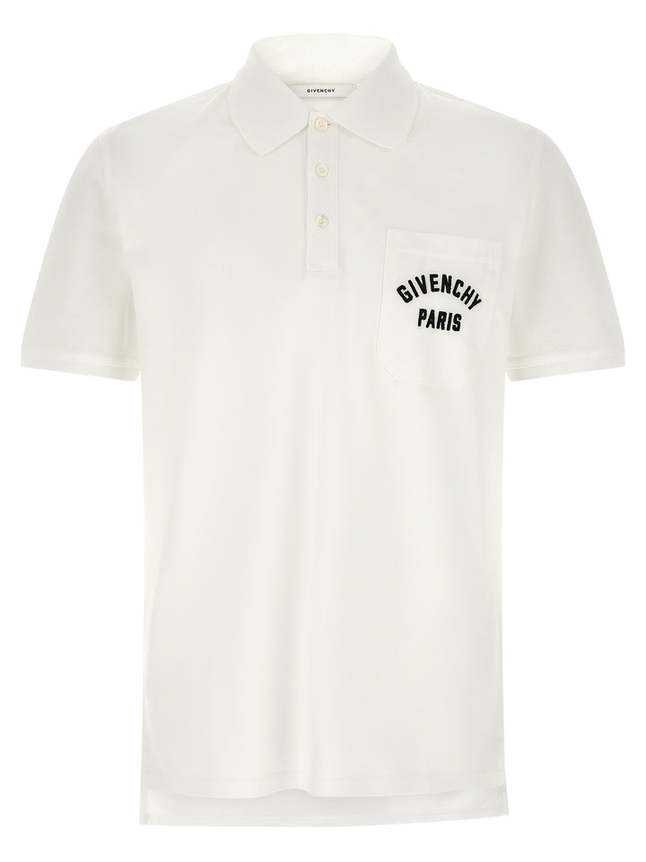 Givenchy hvit bomullspique-skjorte