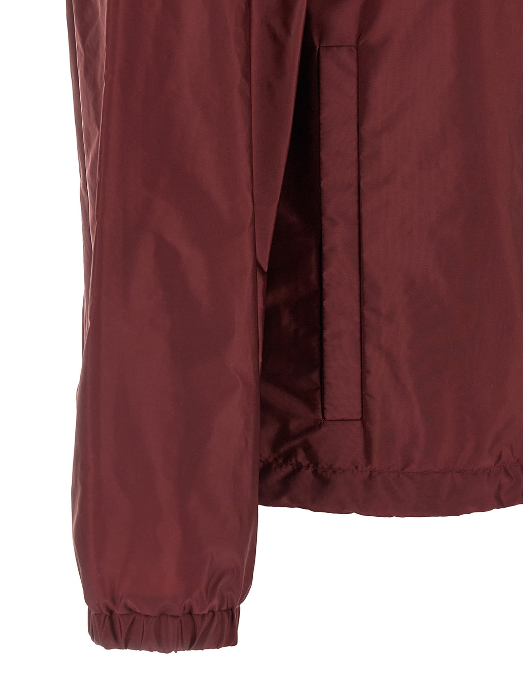 Moncler Bordeaux Polyamide Shell Jacket