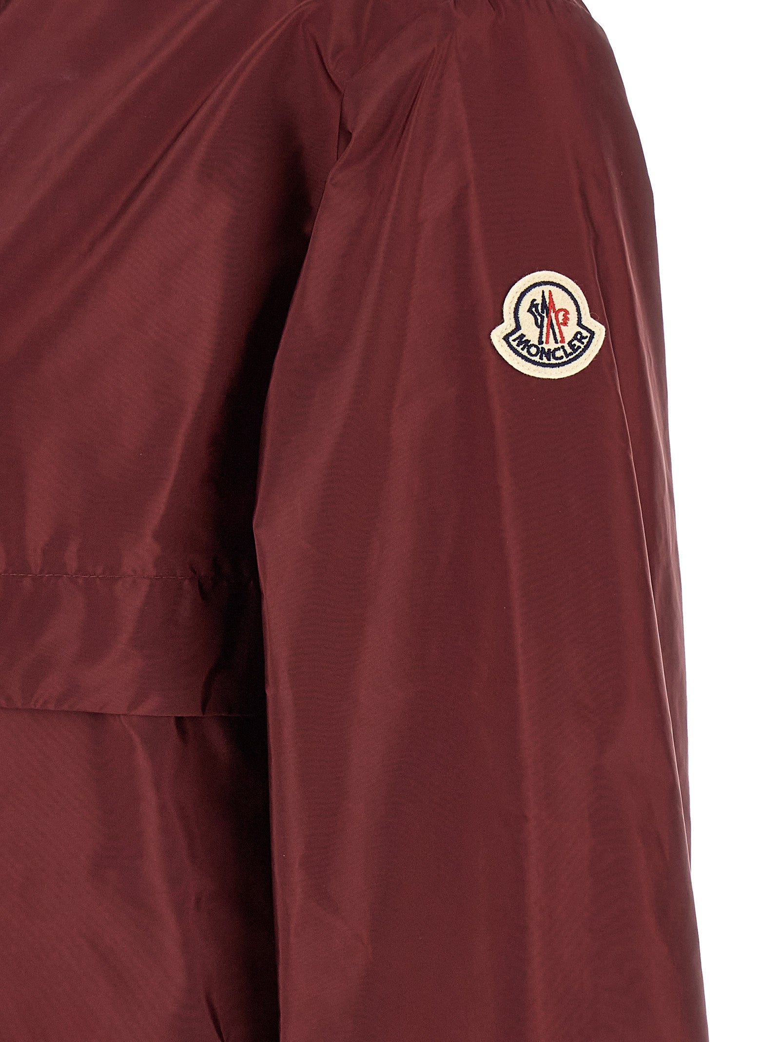 Moncler Bordeaux Polyamide Shell Jacket