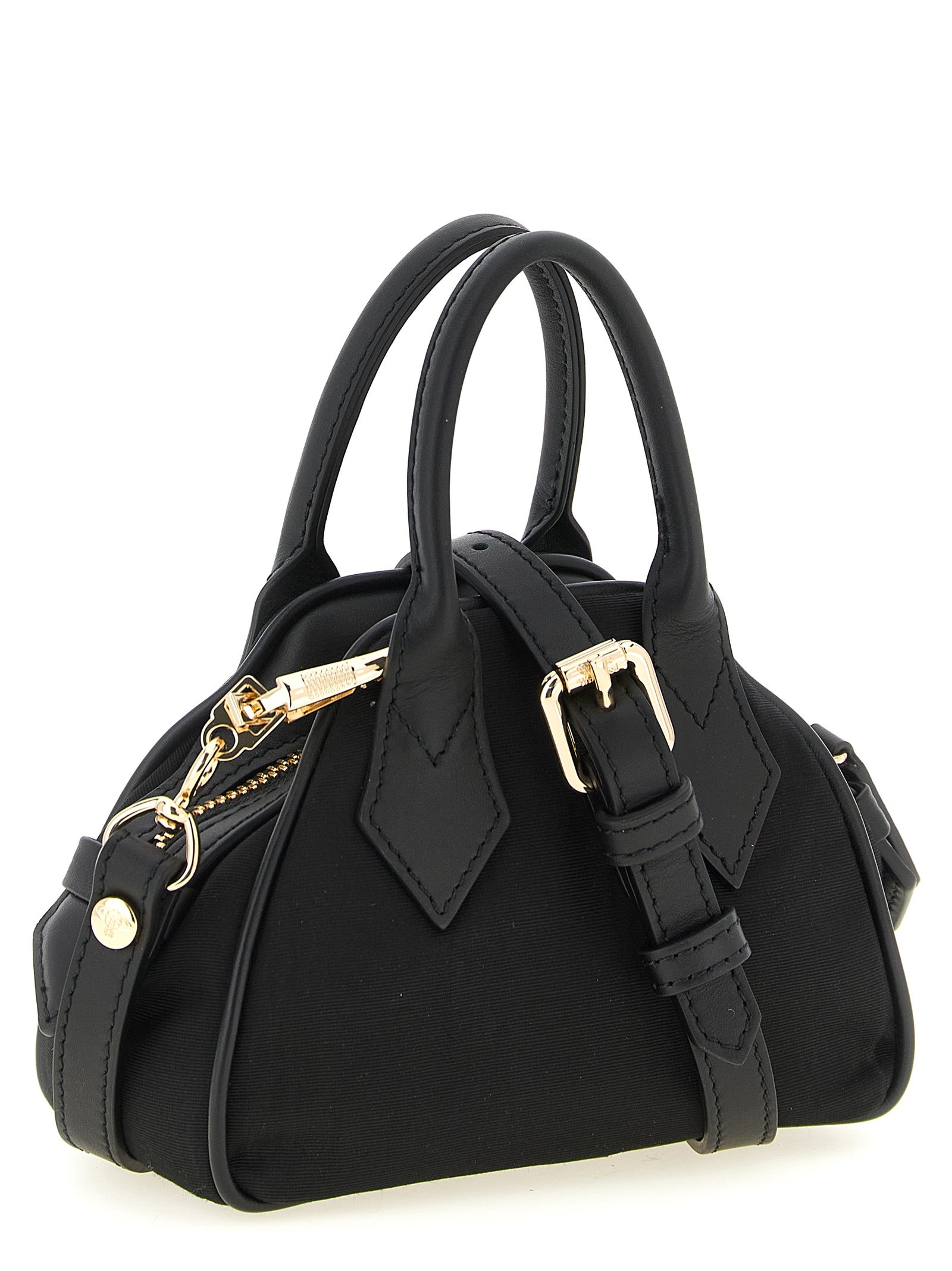 Black Viscose Handbag