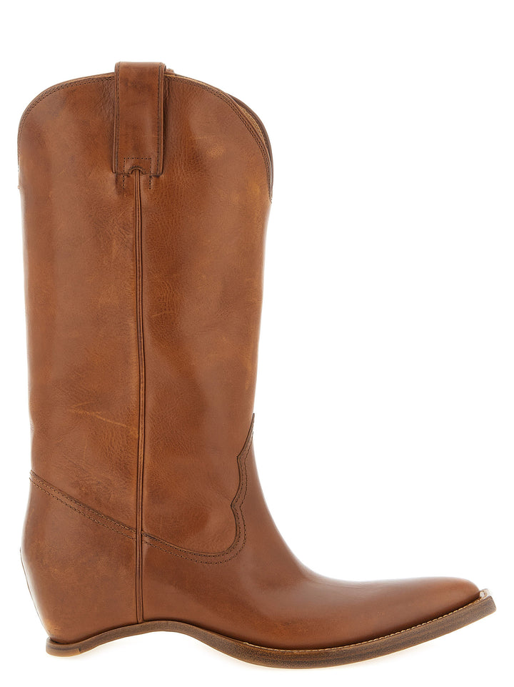 Maison Margiela brune chelsea-boots i kuskinn