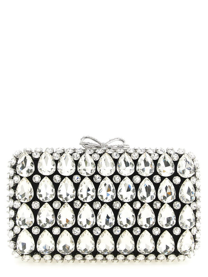 Black Polyester Clutch Bag
