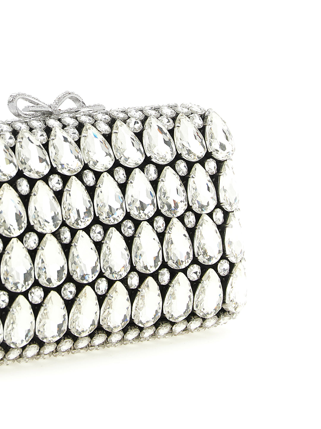 Black Polyester Clutch Bag