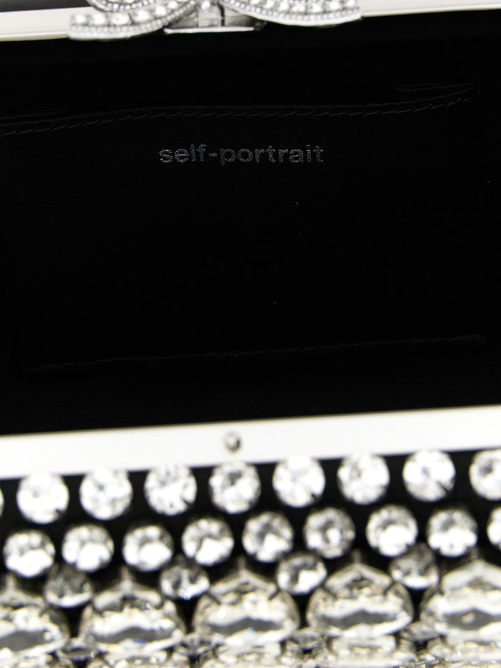 Black Polyester Clutch Bag
