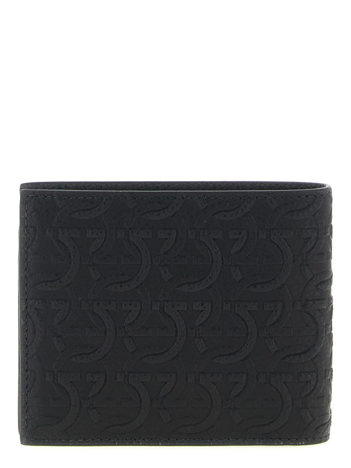 Ferragamo lommebok i svart kalveskinn