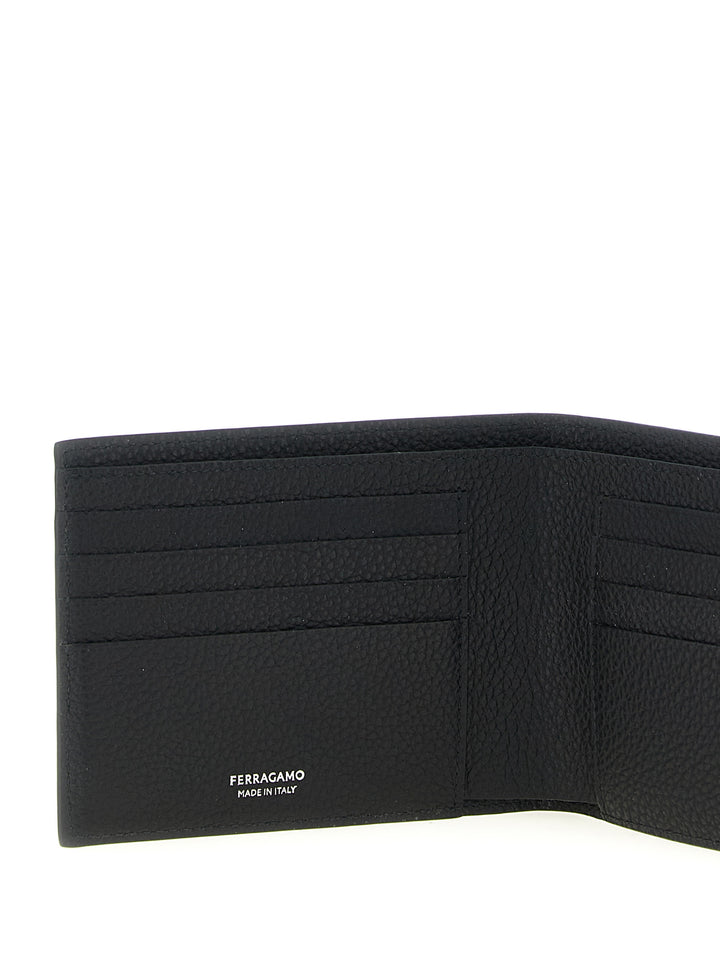Ferragamo lommebok i svart kalveskinn