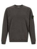 Stone Island Gray Cotton Sweatshirt