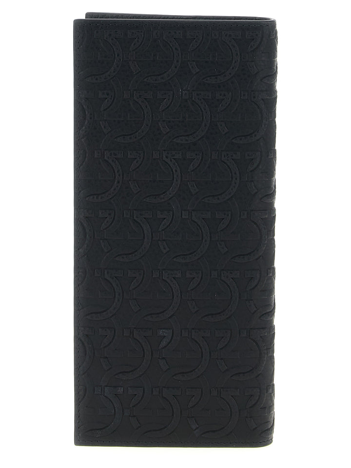 Ferragamo lommebok i svart kalveskinn